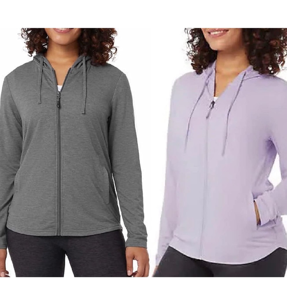 2-Pack Women’s Hoodies • Heather Grey & Light Lavender
